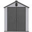 Remise de rangement en plastique 6 * 8Ft en résine pour le jardin