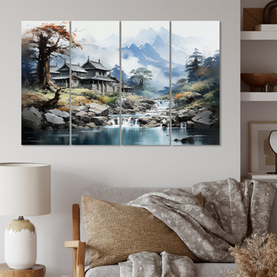 Pacome - reproduction d'art sur toile chinoise - 4 panneaux
