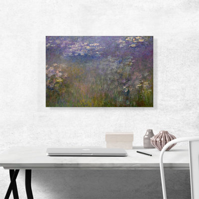 "Nymphéas" 1915-1926 par Claude Monet, reproduction d'art sur toile tendue