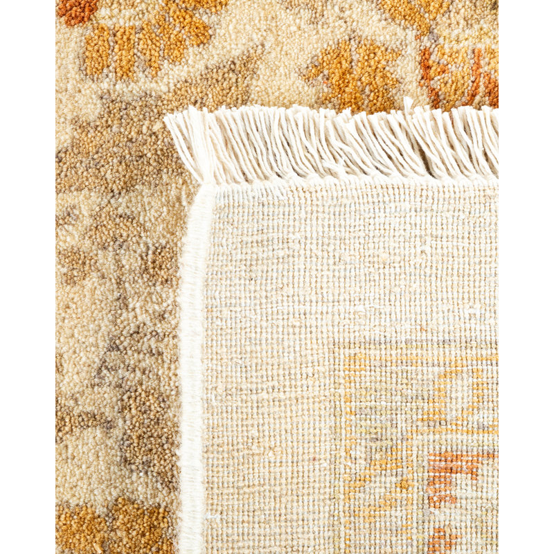 Veerle One-of-a-Kind 9' 2" X 12' 1" 2000s Wool Area Rug in Ivory