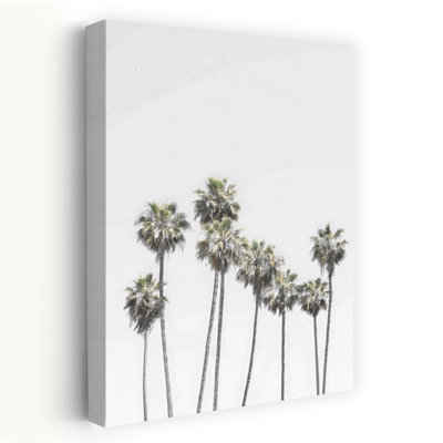 Santa Monica Palm Trees Abstract Contemporary Wall Art