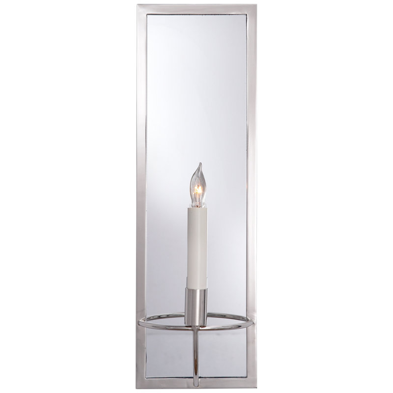 Regent 1 - Light Candle Wall Light, Polished Nickel