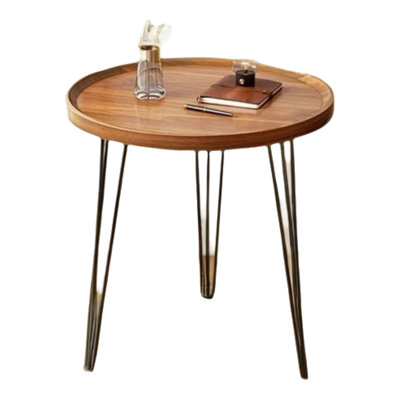 Solid Wood Top Single Coffee Table - Sleek Minimalist Decor With Spacious Surface