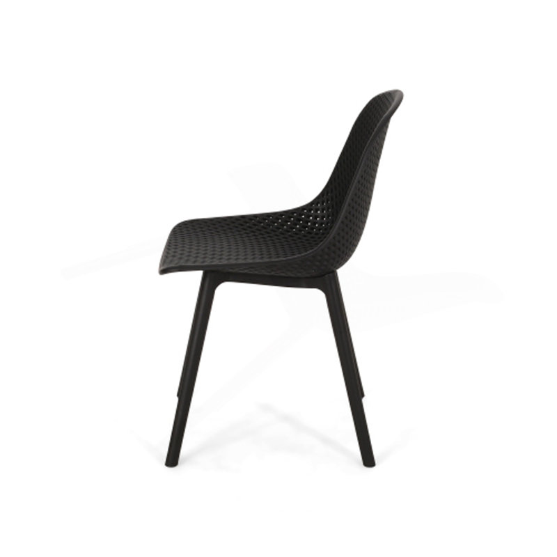 FAUTEUIL POSEY (ENSEMBLE DE 4), Noir