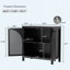 Armoire d'appoint Buffet Black 29 po