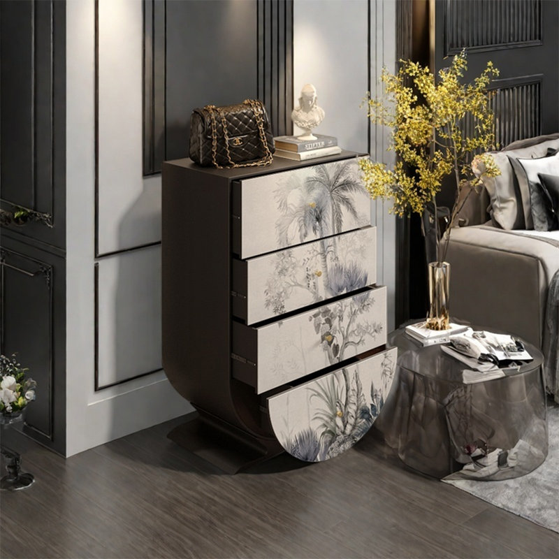 Armoire de rangement élégante avec tiroirs spacieux