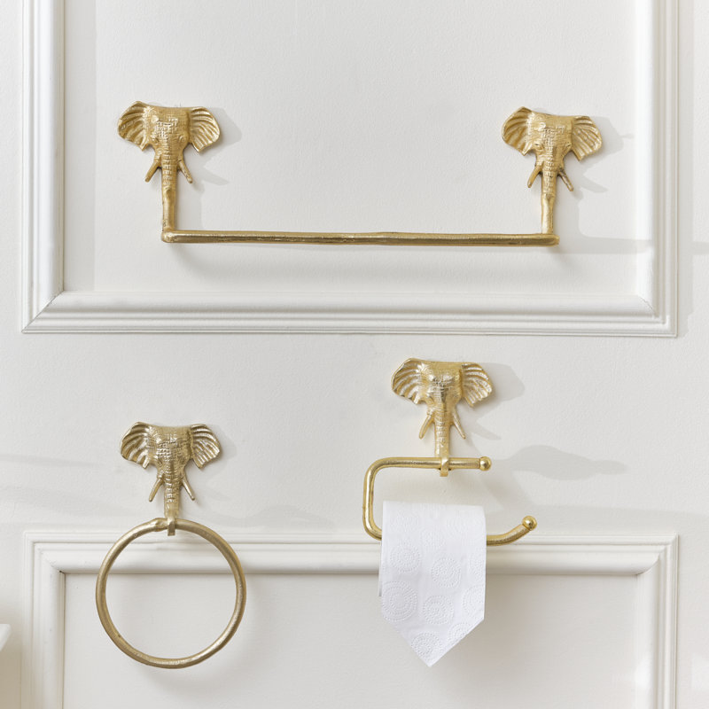 Sapin Wall Mounted Toilet Paper Holder, Gold