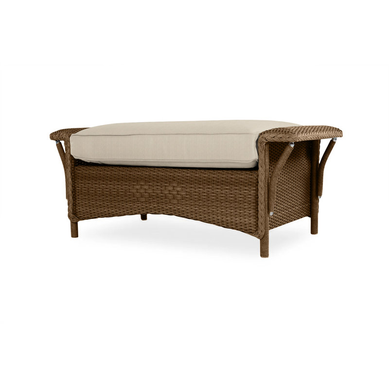 Nantucket Outdoor Ottoman, Demo Stone, Bark