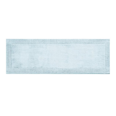 Tapis de salle de bain bleu 3000 3000 g / m², réversible, 21 x 34 po