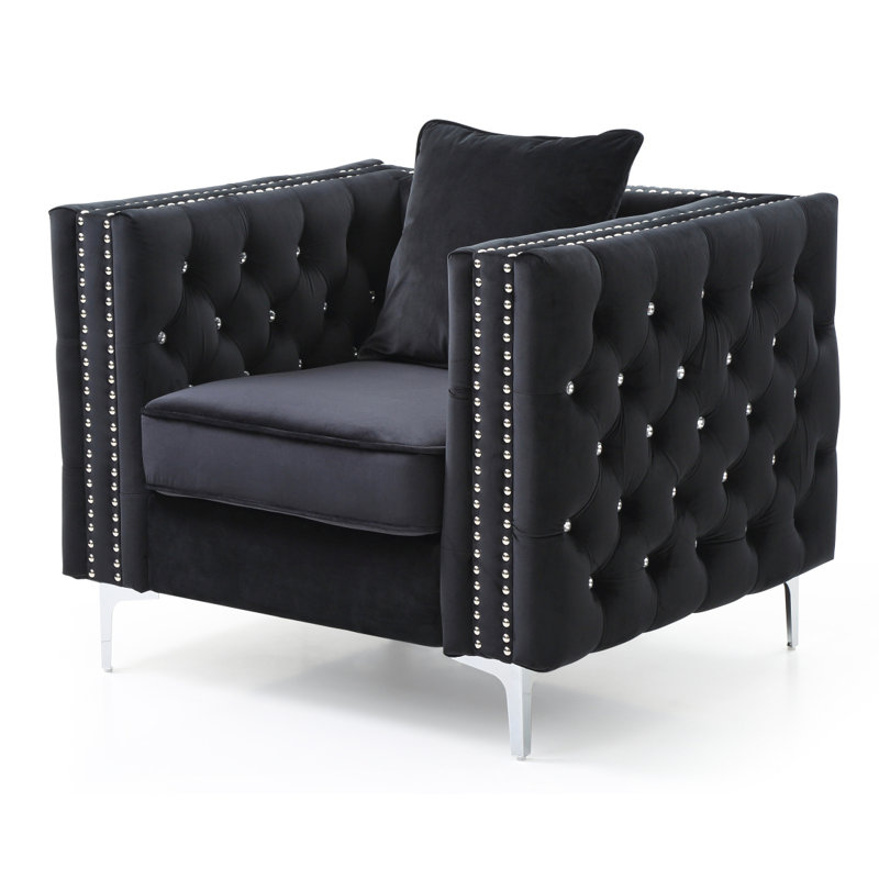 Chaise Paige Glory Furniture, Noir