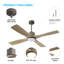 Ventilateur de plafond 4 pales en bois massif avec ensemble d'éclairage Dc Motor-549035778-549035805-556845203
