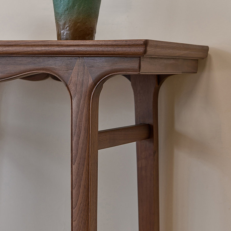 Solid wood minimalist high-quality console table
