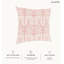 Housse de coussin floral en polyester