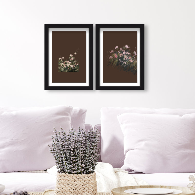Secret Garden Set Set by Oliver Gal, 11.5"H x 16.5"W, Black Shadowbox