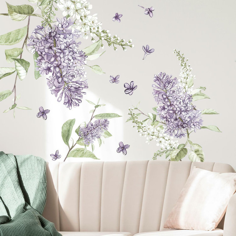 Adhésifs décoratifs géants lilas