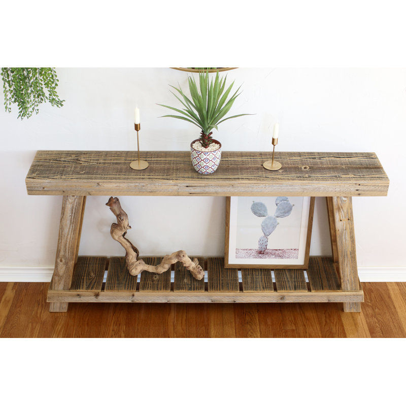 Natural Luxe A-frame Console Table