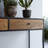 Agra 39.37'' Solid Wood Top Console Table
