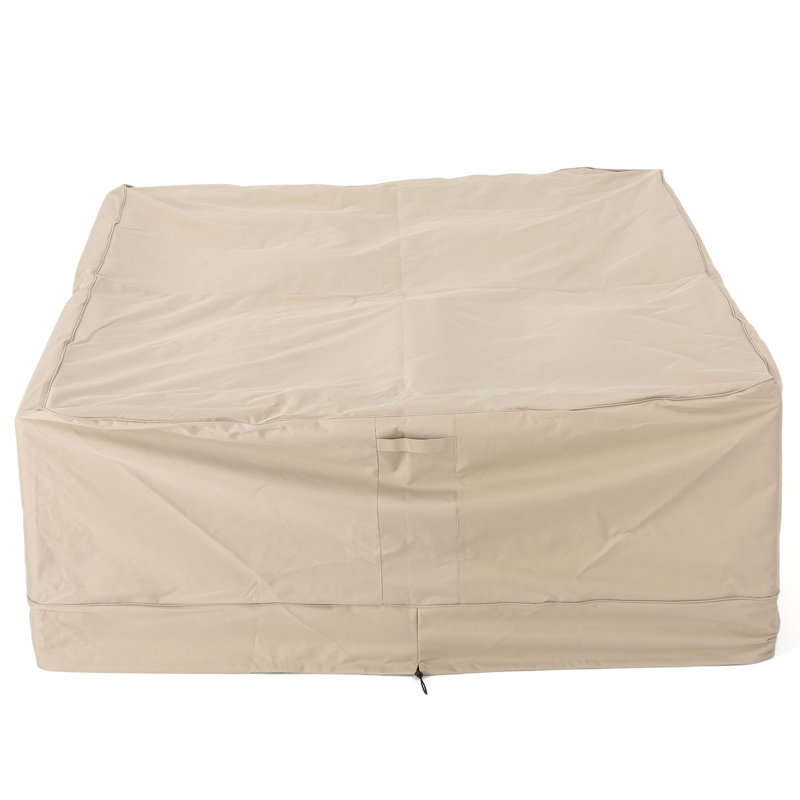 Beige Chat Protective Cover - Waterproof, 87.85" D X 66.82" W 27.81" H, Rust Waterproof Outdoor Beige, 86"D 65"W 28"H, Tear