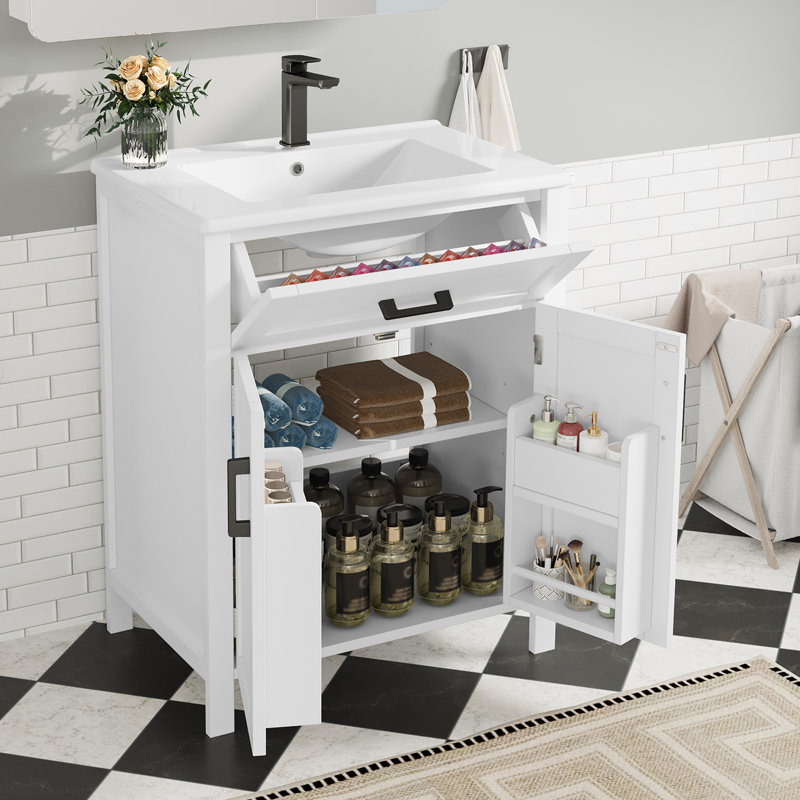 60 mm Freestanding Bathroom Vanity, White