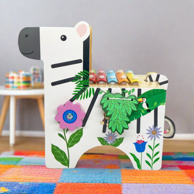 Teamson Kids Zebra Activity Play Centre With Xylophone