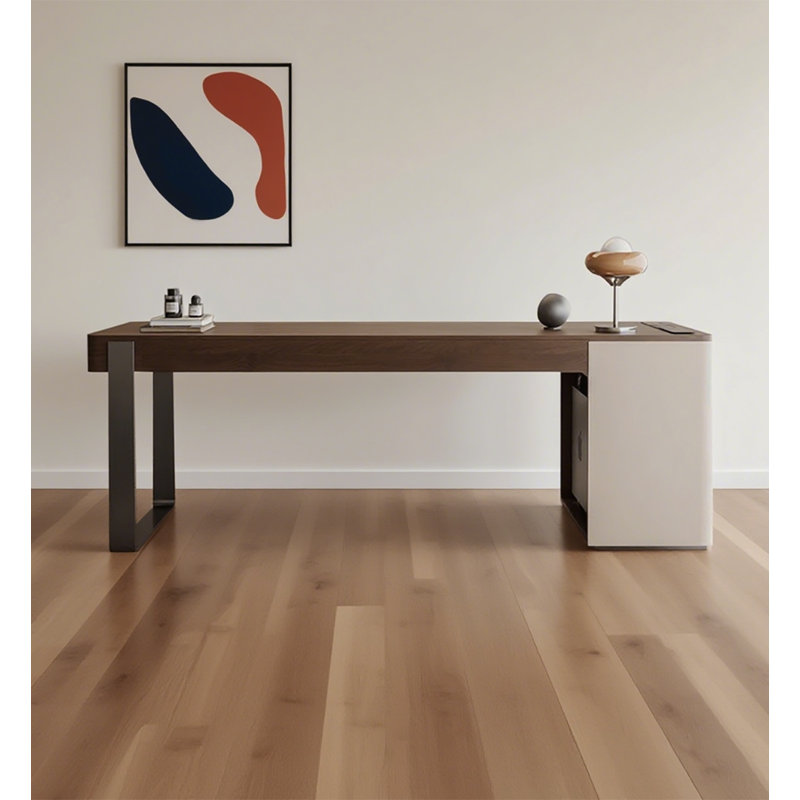 Bureau en bois massif Minimalist, H 29,53 po x l 62,99 po x P 27,56 po