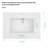 APRESSHUI 18.5'' Ceramic Rectangular Bathroom Sink with Overflow