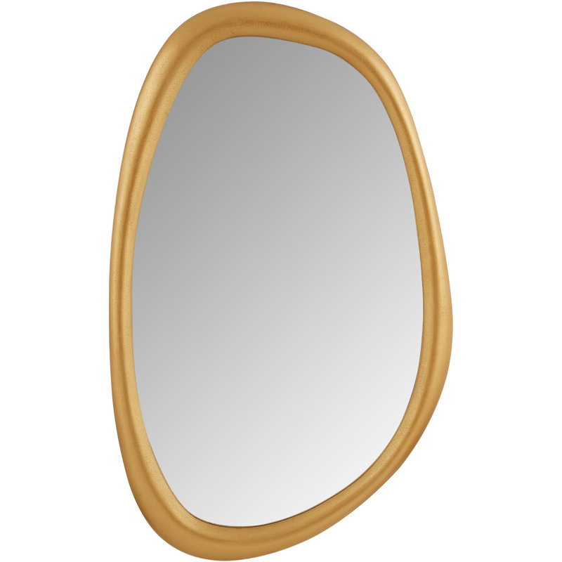 Raeana Polyresin Mirror, Brass, 45" x 27.5"