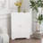 White Corner Storage Cabinet With Adjustable Shelf And 2 Doors - For Bathroom, Kitchen, Living Room Tempting Option Freestanding Ideal For Organization