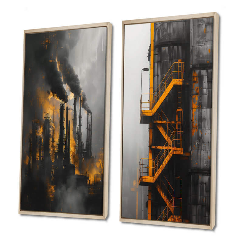 Laborn - ensemble d'art mural 2 pièces, Érable, H 40 po x l 40 po, Impression encadrée