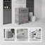 Meuble-lavabo autoportant 24 po avec lavabo, comptoir en granite blanc 0,6 po-1303579561-1303579562