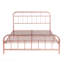 Lit double en métal avec tête de lit et pied de lit arrondis, rose-1898453397-1898453395