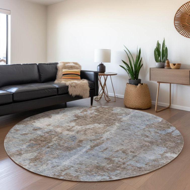 Premium Machine Washable Cerrito AMF573 Brown Rug