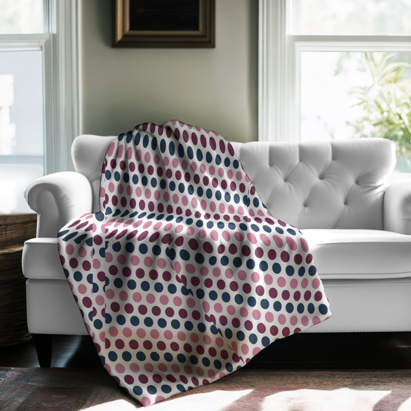 Couverture de sherpa rose 1 pièce, L 60 po x L 80 po