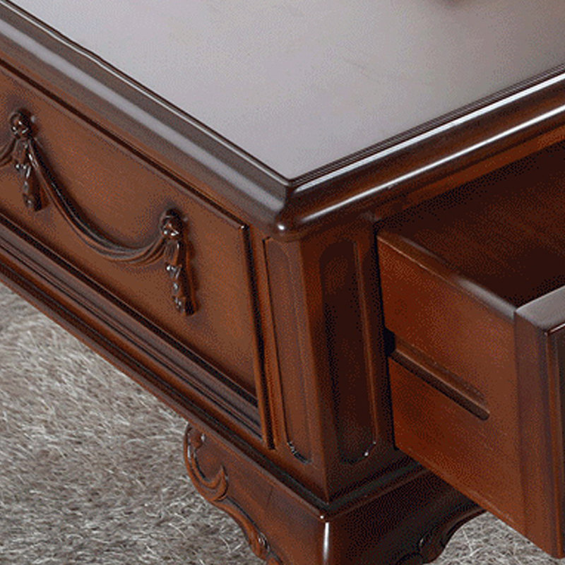 Table basse en bois massif de style américain
