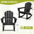 HDPE Wooden Rocking Adirondack Chair-1451337157