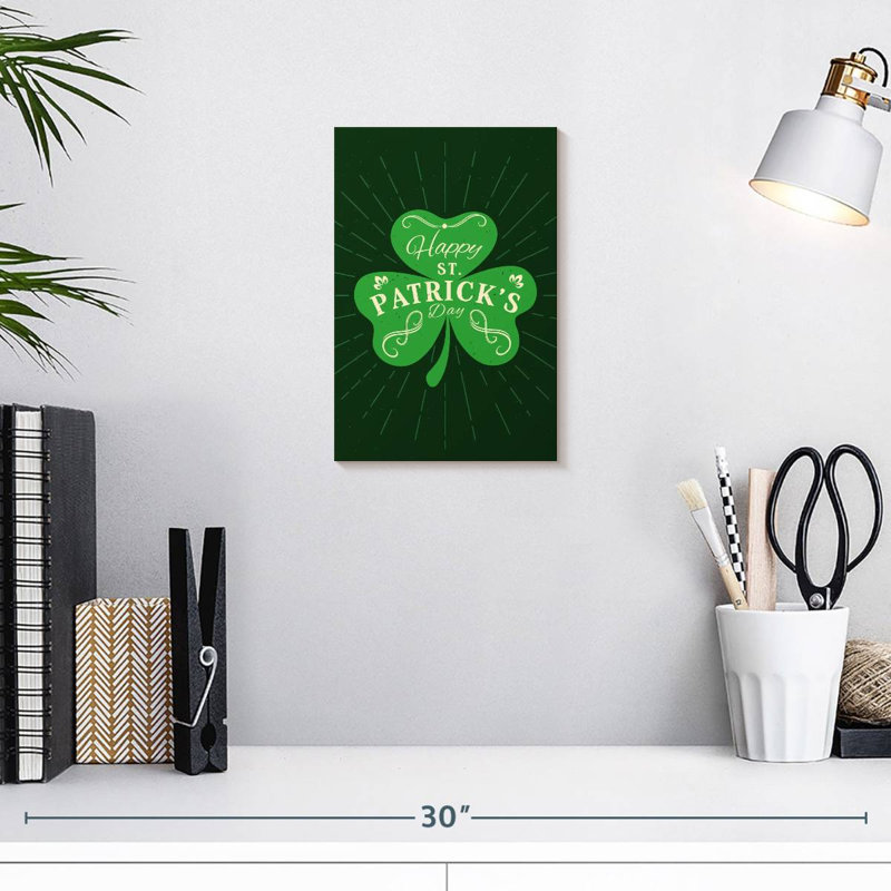 Lelend Happy St. Patrick's Day, H 12 po x l 8 po