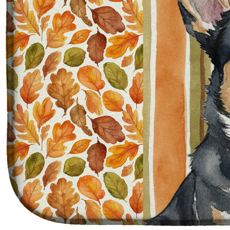Tapis de vaisselle noir et blanc Cardigan Welsh Corgi Heirloom