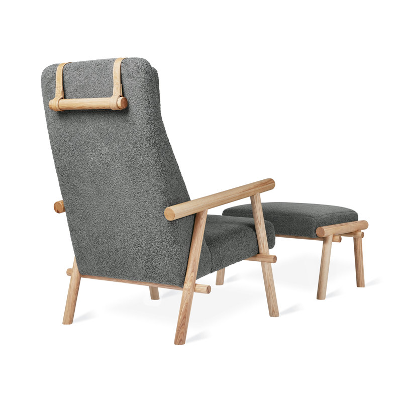 Labrador Chair and Ottoman, Auckland Bluff 100% Polyester