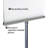 11"W x 8.5"H Pedestal Two-Sided Sign Holder Stand on Square Metal Base