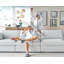 Canapé modulaire rembourré en duvet l 114 po Wynnie-709389940