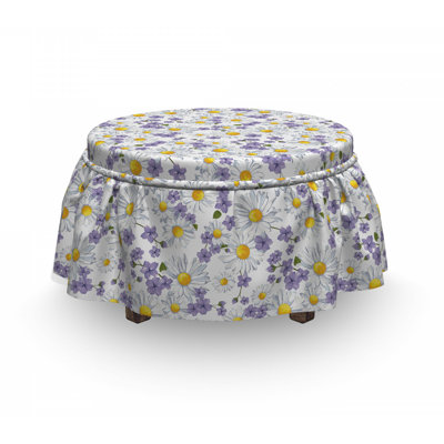Box Cushion Ottoman Slipcover