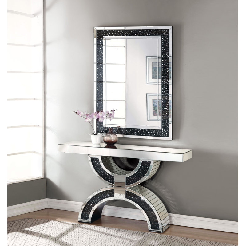 Console Table, Faux Crystals
