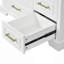 Meuble-lavabo traditionnel 36 po avec lavabo en céramique, armoire de salle de bain avec deux portes à fermeture douce et quatre tiroirs-115688330