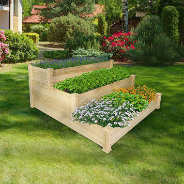 Loon Peak® Craven Wood Outdoor Raised Garden Bed & Reviews