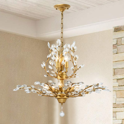 Nevis 7 - Light Dimmable Crystal Empire Chandelier