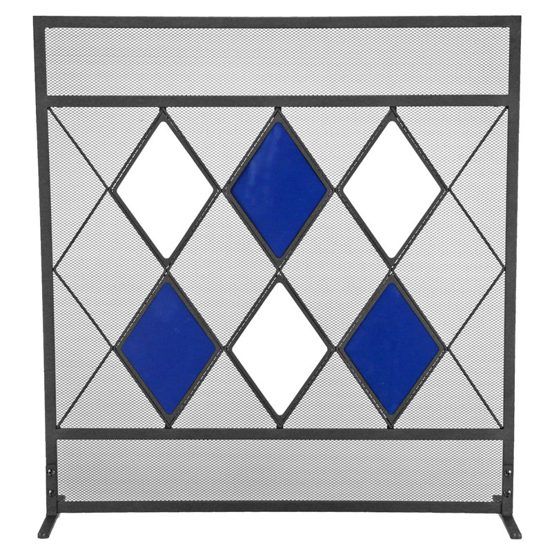 1 Panel Steel Fireplace Screen
