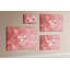 Wall Mounted cork board with print home decor message pin boards home office bulletin board ideas Triangle abstraction