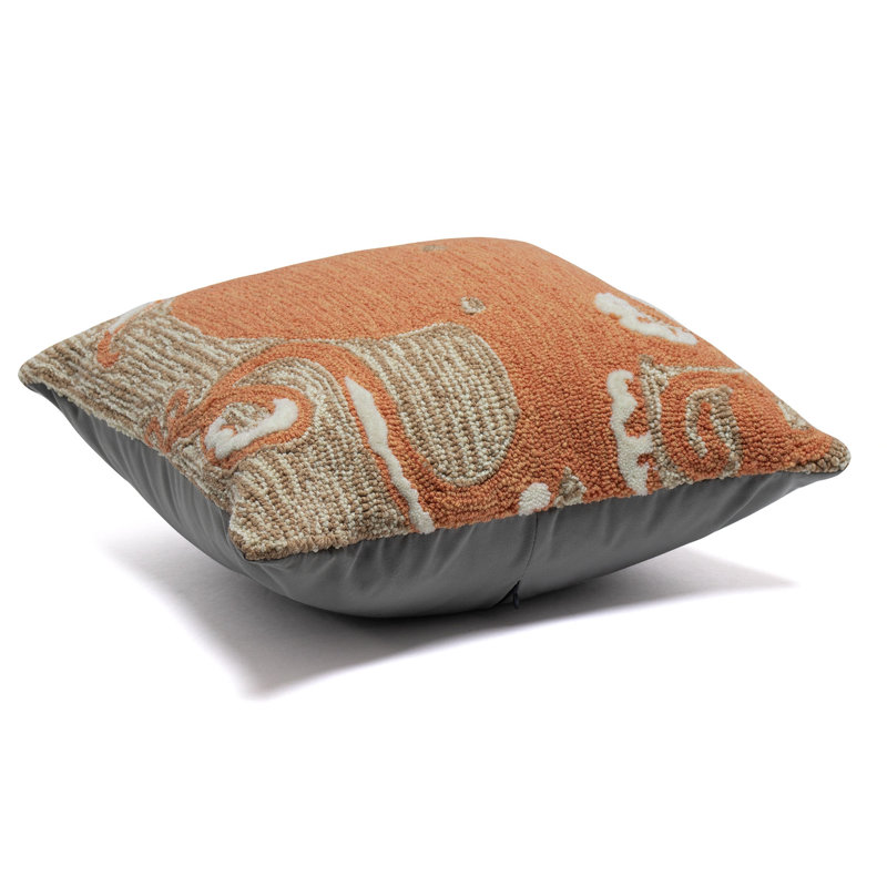  Outdoor Square Pillow Cover & Insert, Orange