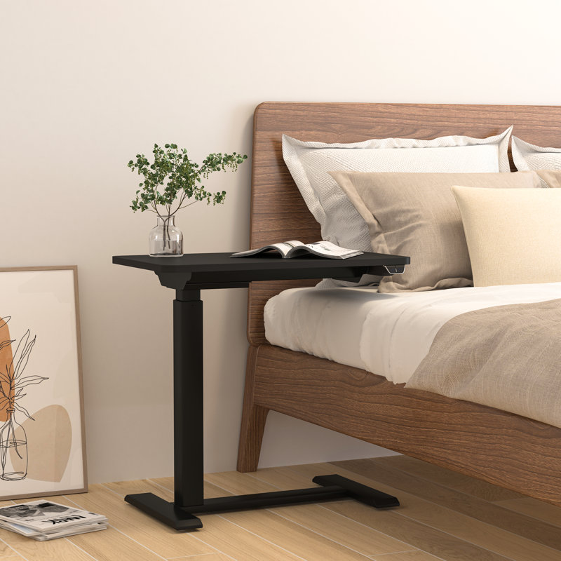 Crescio 27.5" Electric Height Adjustable Metal Base Standing Desk, Black