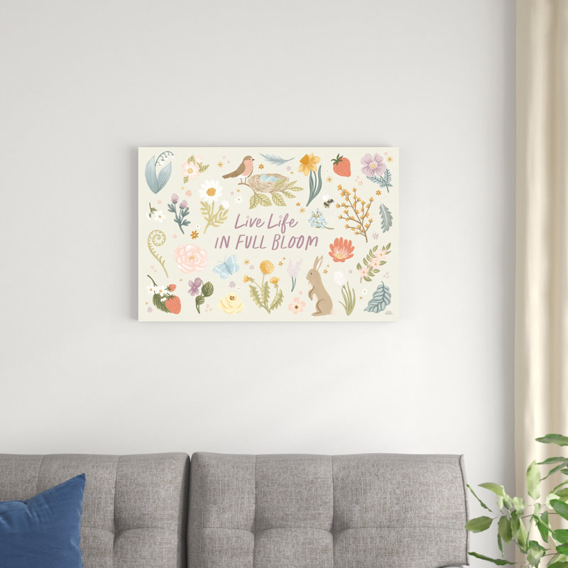 Jardin printanier I, H 20 po x l 30 po